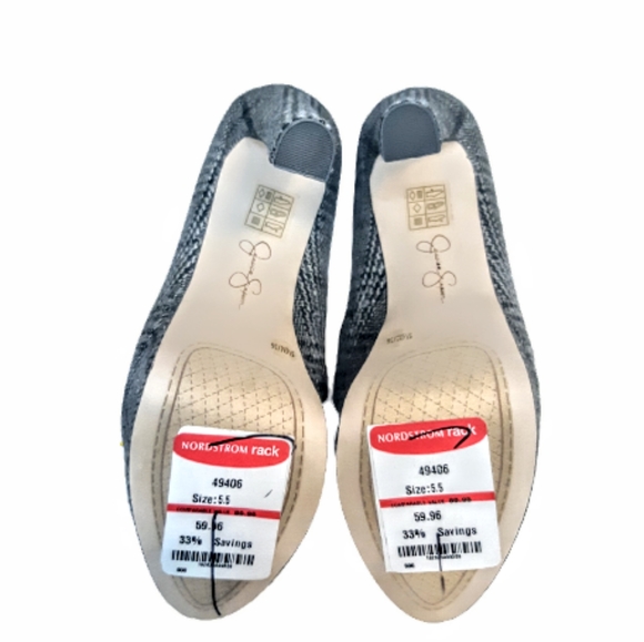 Jessica Simpson Nellah Chunky Plaform Pump High Heels Black white plaid retro - Picture 7 of 7